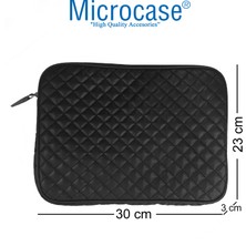 Microcase Lenovo M10 Fhd Plus TB-X606 Için Baklava Desen Kapitone Deri Kumaş Taşıma Çantası Kılıf - AL3764