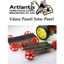 Artlantis Güneş Paneli Solar Panel 7X10 cm 5.5 Volt 100 Ma 1 Adet Güneş Enerjisi Okul Sınıf Deney Çalışmaları