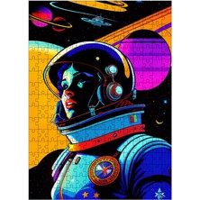 Tablomega Ahşap Mdf Puzzle Yapboz Astronot ve Gezegenler 255 Parça 35*50 cm