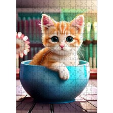 Tablomega Ahşap Mdf Puzzle Yapboz Yavru Kedi 255 Parça 35*50 cm