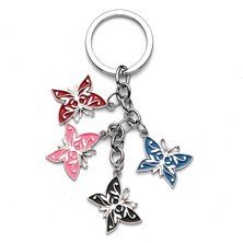 new life promosyon nl Kelebek Figürlü  Renkli Anahtarlık Newlife