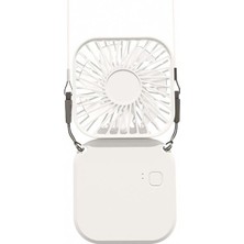 Torima F-05 Mini Fan Tutmalı Şarjlı 3 Kademeli Vantilatör Klima Soğutucu Fan Beyaz
