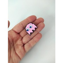 HD Marketim Terlik Ayakkabı Sandalet Tokası Pac Man Pinky  1 Adet Silikon Kız Erkek Aksesuar Hediye