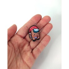 HD Marketim Terlik Ayakkabı Sandalet Tokası Among Us 1 Adet Silikon Kız Erkek Aksesuar Hediye