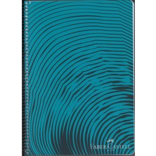 Faber-Castell Faber Castell Waves Kapak Defter  80 Yaprak Kareli 4 Adet