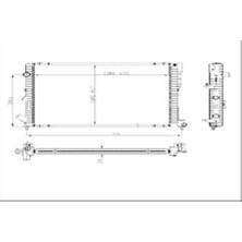 Kale 0529291AB-SU Radyatörü Lgn 1.8-2.0 16V-2.2 D Espace Iıı 2.0 Ac Mek Otom 1 Sıra Pa Sistem 6
