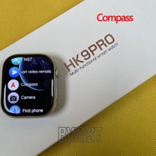 Byrtech Hk9 Pro Amoled Ekran Kordon Kilitli Pusula Özellikli Watch 8 Pro Max Akıllı Saat