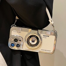 Gökkuşağı Bilişim Apple Iphone 13 Pro Max 3D Kamera Motifli Askılı  Photo (Foto) Lüx Kılıf