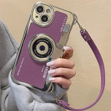 Gökkuşağı Bilişim Apple Iphone 13  3D Kamera Motifli Askılı  Photo (Foto) Lüx Kılıf