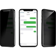 Bufalo iPhone 12 / 12 Pro Hayalet Privacy Gizli Seramik Nano Ekran Koruyucu Siyah