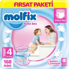 Molfix Külot Bebek Bezi 4 Beden Fırsat Paketi 56 x 3 168 Adet