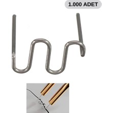 Bemoold 1000 Adet 0,8mm Dalgalı Tip Plastik Kaynak Zımba Teli