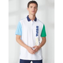 U.S. Polo Assn. Polo Yaka Beyaz Erkek T-Shirt T-Mıdar