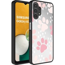 Heptek İletişim Samsung Galaxy A13 4g Kılıf Aynalı Desenli Kamera Korumalı Parlak Renkli Sert Kapak (Mirror)