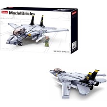 Lego 404 Parça Sluban F14 Uçak Model Bricks