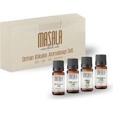 Masala Orman Kokuları Aromaterapi Seti - Forest Scents Aromatherapy Kit (Sedir Ağacı 10 ml -Ladin 10 ml - Selvi Ağacı 10 ml -Palmarosa 10 Ml)