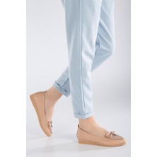 Cilt Fiyonk Taş Detaylı Nude Kadın Babet