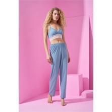 Pijamoni Mir Collection Dantelli Crop 3'lü Pijama Takım