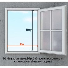 Tulpar Beyaz-Kahverengi-Antrasit Menteşeli Sineklik