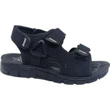 Zerhan Erkek Siyah Bantlı Günlük Kullanım Sandalet Ayakkabı