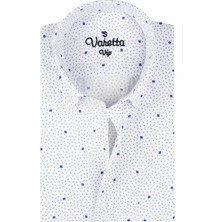 Varetta Erkek Mavi Cepli Klasik Kesim Pamuklu Uzun Kollu Gömlek