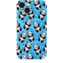 Printify Apple iPhone 14 ile Uyumlu Lansman Kılıf Panda Tasarımlı Içi Kadife Kaplı Kapak