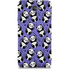 Printify Samsung Galaxy J7 Prime ile Uyumlu Lansman Kılıf Panda Tasarımlı Içi Kadife Kaplı Kapak