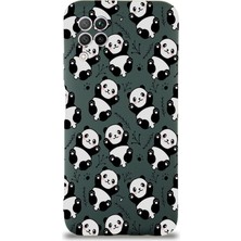 Printify Huawei P 40 Lite ile Uyumlu Lansman Kılıf Panda Tasarımlı Içi Kadife Kaplı Kapak
