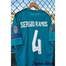 Dayı Balı Real Madrid Sergio Ramos 2017 2018 Okyanus Yeşili-Turkuaz Şampiyonlar Ligi Deplasman Forması