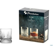 Paşabahçe Elysia Viski Bardağı Kristal Cam 355 cc 4'lü