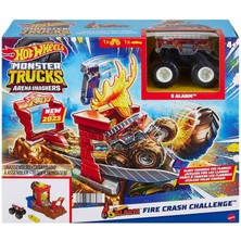 Hotwheels Hot Wheels Monster Trucks Arenada Mücadeleye Başlangıç Setleri HNB87 - 5ALARM-FIRE Crash Challenge