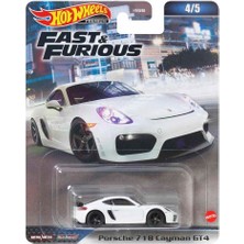 Hotwheels Hot Wheels Fast-Furious Premium Arabalar HNW46 - Porsche 718 Cayman Gt4