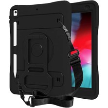 HEPTEKİLETİŞİM Apple iPad 9. 8. 7. Nesil 10.2 Kılıf Askılı Standlı Tank Koruyucu Dönen 2019 2020 2021 (Defender)