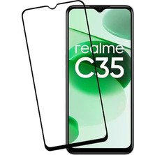 Dexmon Realme C35 Ekran Koruyucu 5d Tam Kaplayan Temperli Cam Yüksek Kalite Hd Uzun Ömürlü