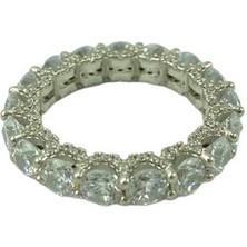 Best My Silver Kadın Gümüş Yuvarlak Taşlı Tamtur Yüzük