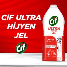 Cif Ultra Hijyen Jel Yüzey Temizleyici Çamaşır Sulu Katkılı Leke Çıkarıcı Yağ Çözücü 1500 ml