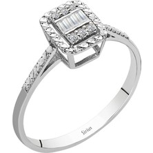 Sirius Pırlanta 0,30 Karat Efektli Baget Pırlanta Yüzük 0447R0010