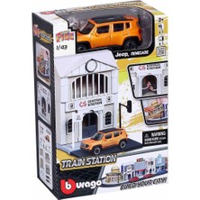 Bburago City Street Fire City Oyun Seti - Tren Istasyonu