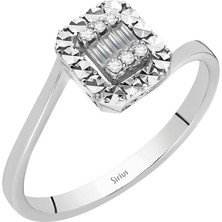 Sirius Pırlanta Işık Tacı Baget Pırlanta Yüzük 0447R0003