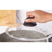 Arcak2 Karaca orjinal kulp ve 26 cm pyrex cam kapak