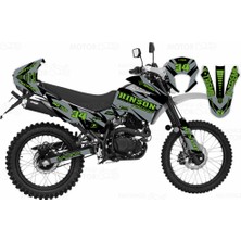 Kaly Mondial X-treme Max 150 Hinson Design Gri Siyah Yeşil Sticker Set