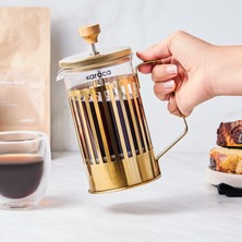 Karaca Stripe Borosilikat Cam French Press 600 ml