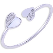 Nusnus Kalpli 925 Ayar Gümüş Kelepçe Bileklik