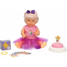 Dollz'n More Bebelou Doğum Günü Bebeği 40 cm - Mor Etekli Bebelou