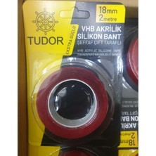 Ms - Tudor Ms-Tudor Vhb 18 mm 2 mt Akrilik Silikon Çift Taraflı Bant