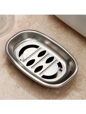 Haitn 2 Adet Çift Katmanlı Paslanmaz Çelik Sabun Çanak Tepsi Çift Boşaltma Sabun Kutusu Tutucu Duş Banyo Mutfak (Oval Gülmek) | Taşınabilir Sabun Yemekleri (Yurt Dışından)