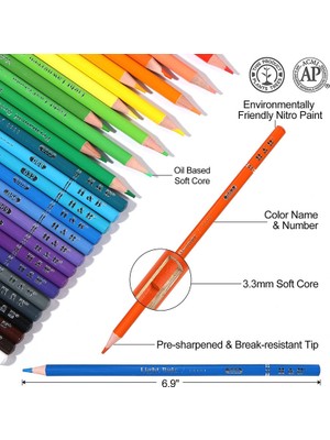 H&b 72 Adet Boyama Kalem Seti - Renkli (Yurt Dışından)