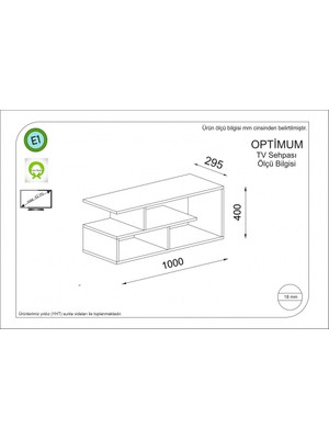 Rafline Optimum Tv Ünitesi Beyaz