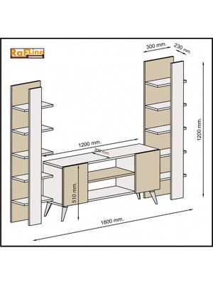 Rafline Boramir Tv Tv Ünitesi Antrasit