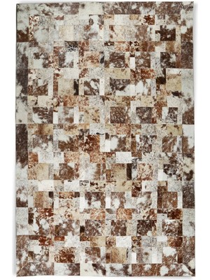 Dericibey Patchwork Doğal Dana Derisi Halı 80 x 150 cm